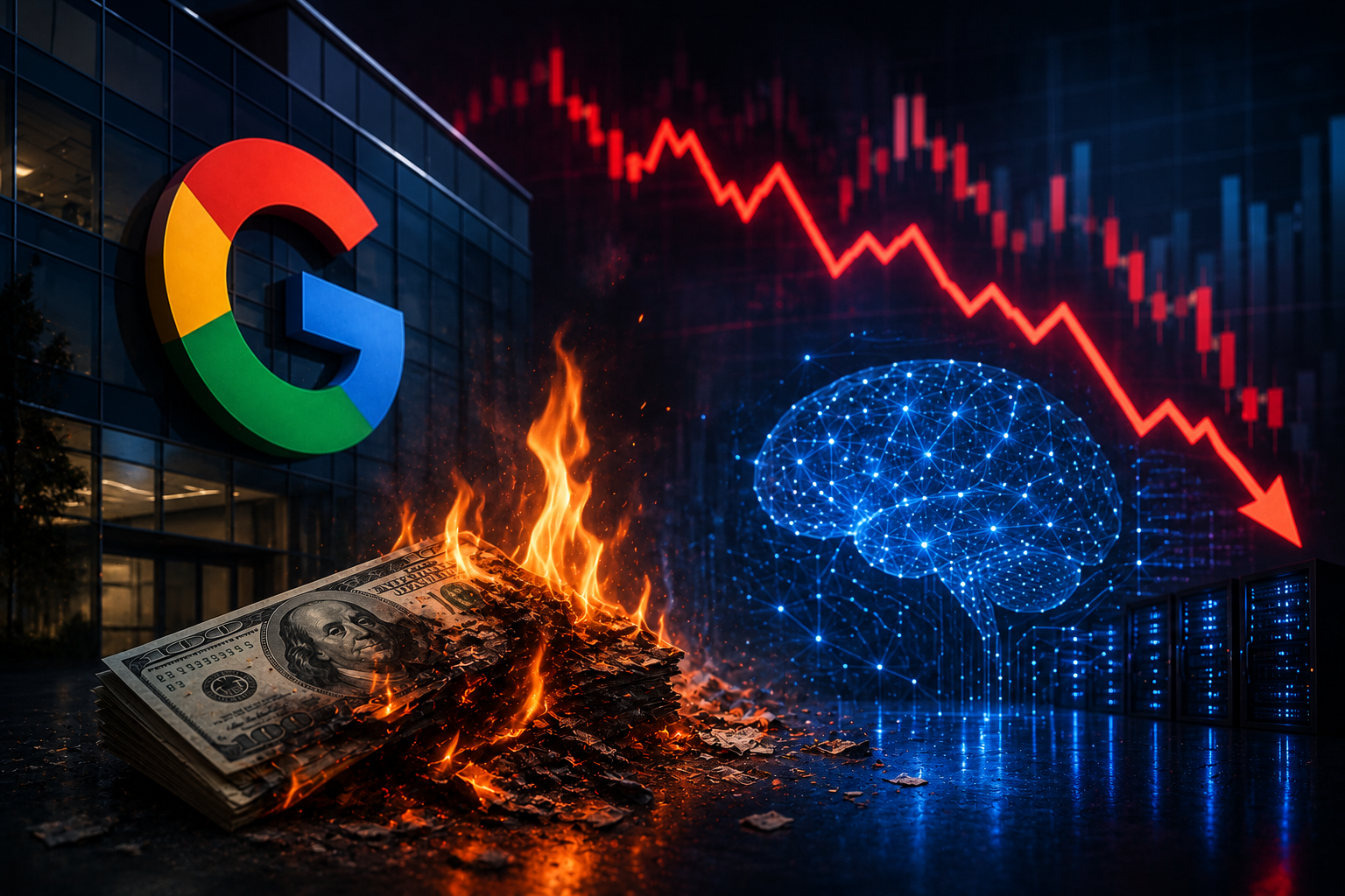 Alphabet’s AI spending sparks investor concerns after first-ever cash burn