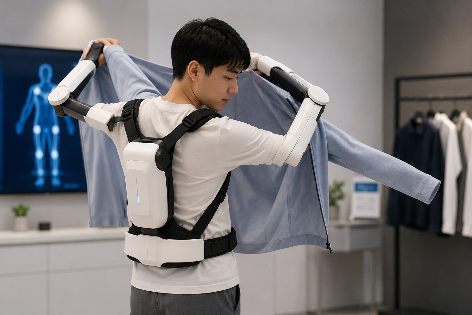 South Korean Researchers Unveil Wearable Robot That Helps Users Dress